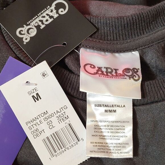 Carlos Santana Fleece Lined Sweatshirt New - Picture 2 of 4